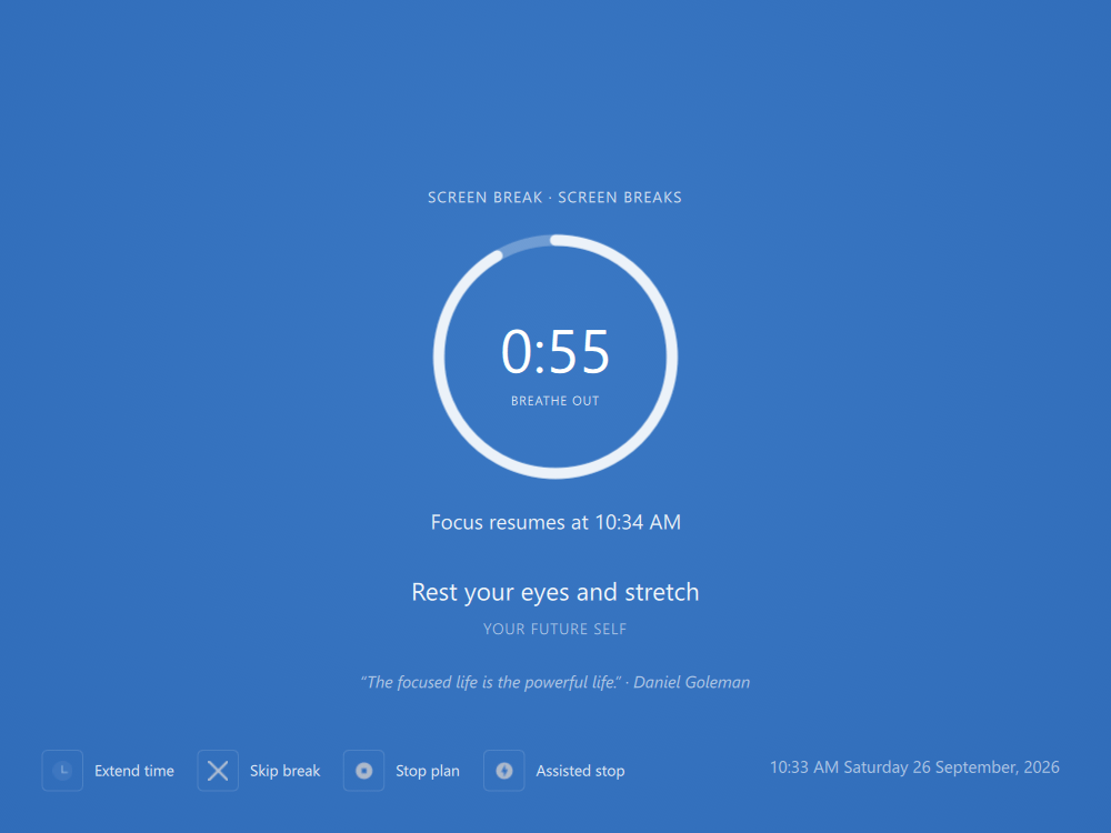 Screen Break Post Break Screen - FocusMe