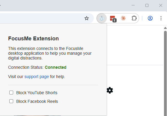 Browser Extension - FocusMe