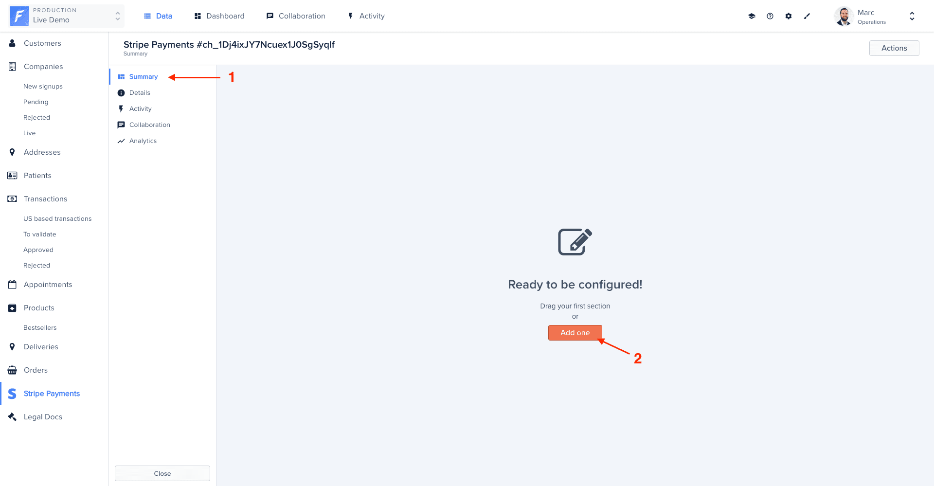 Add a Summary view