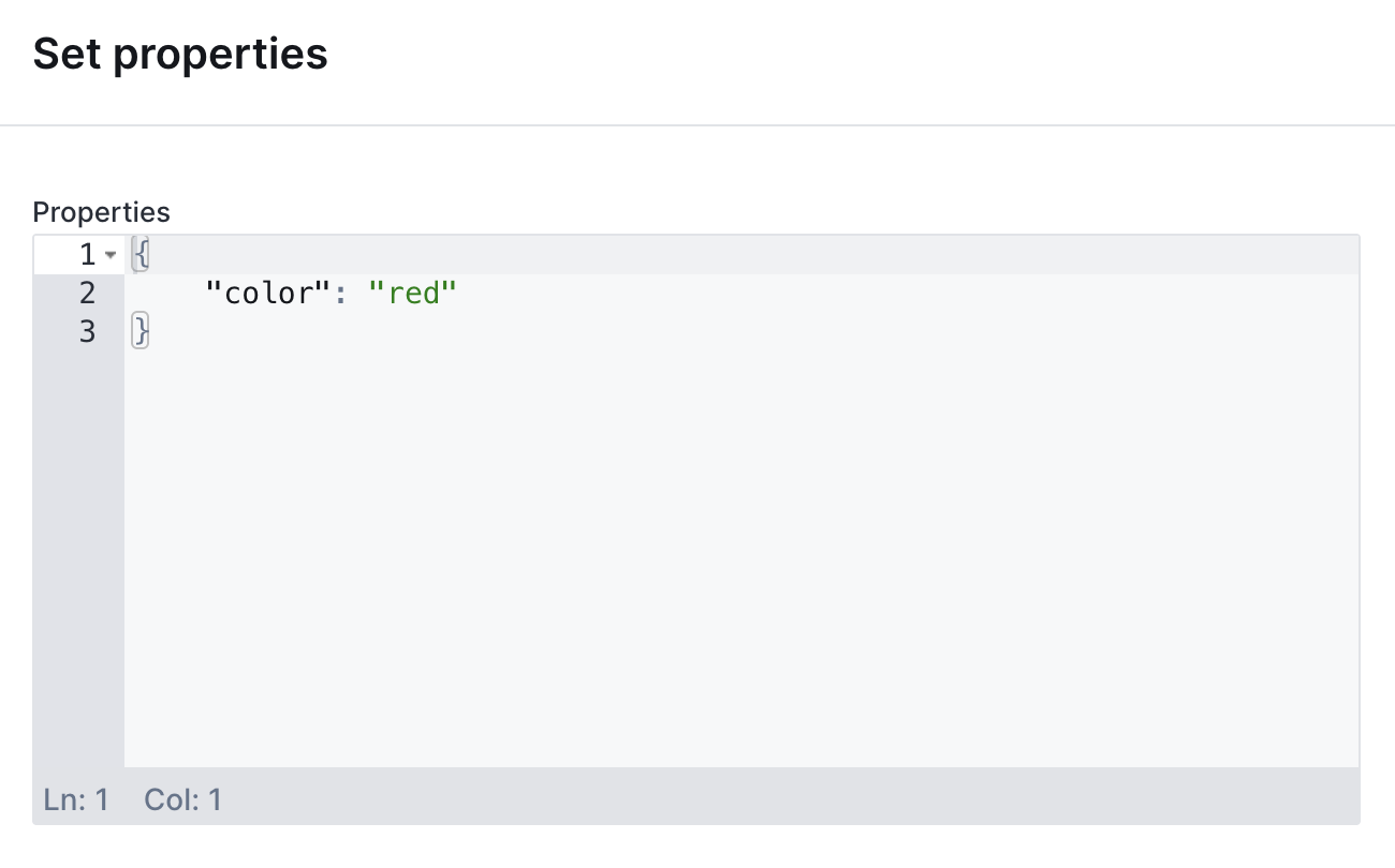 JsonEditor widget on an action form
