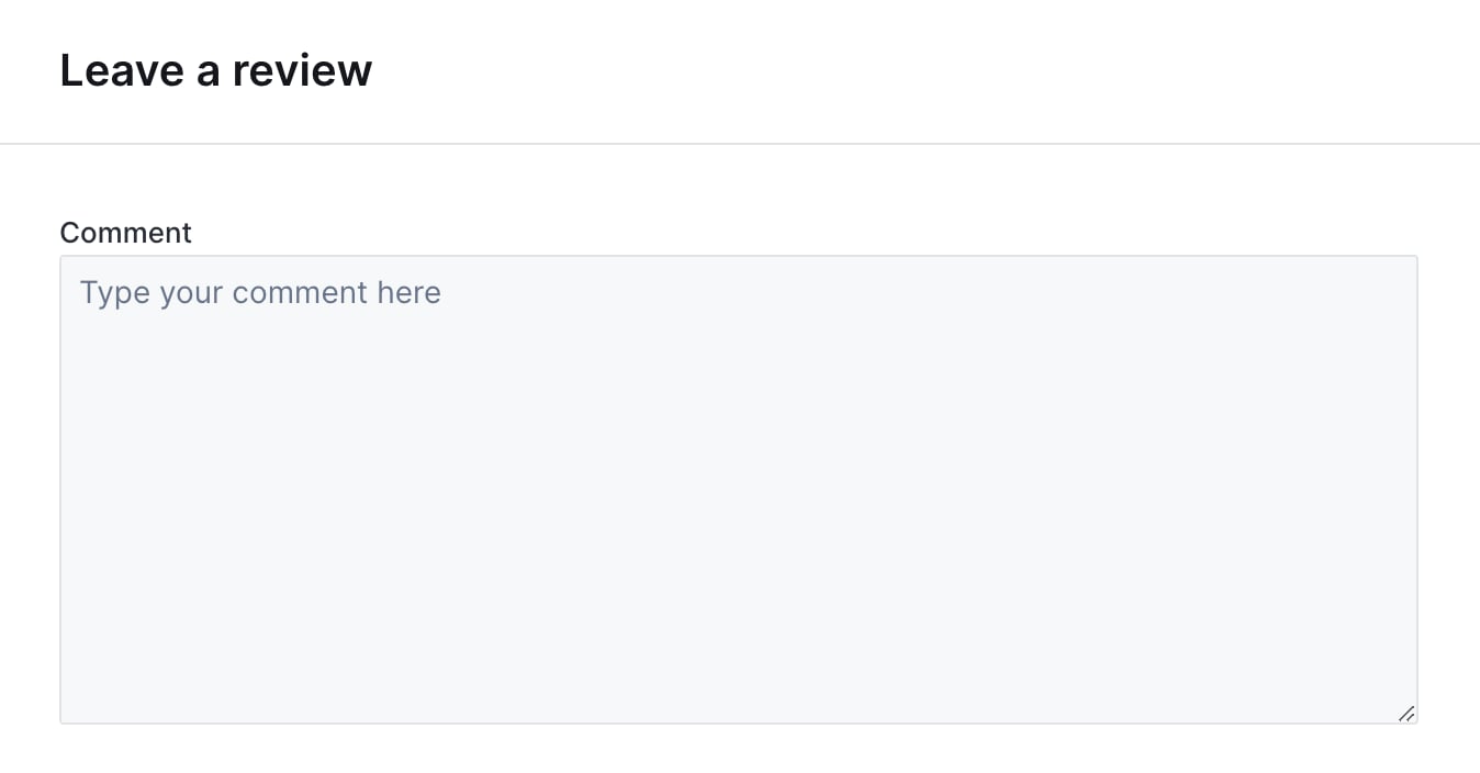 TextArea widget on an action form