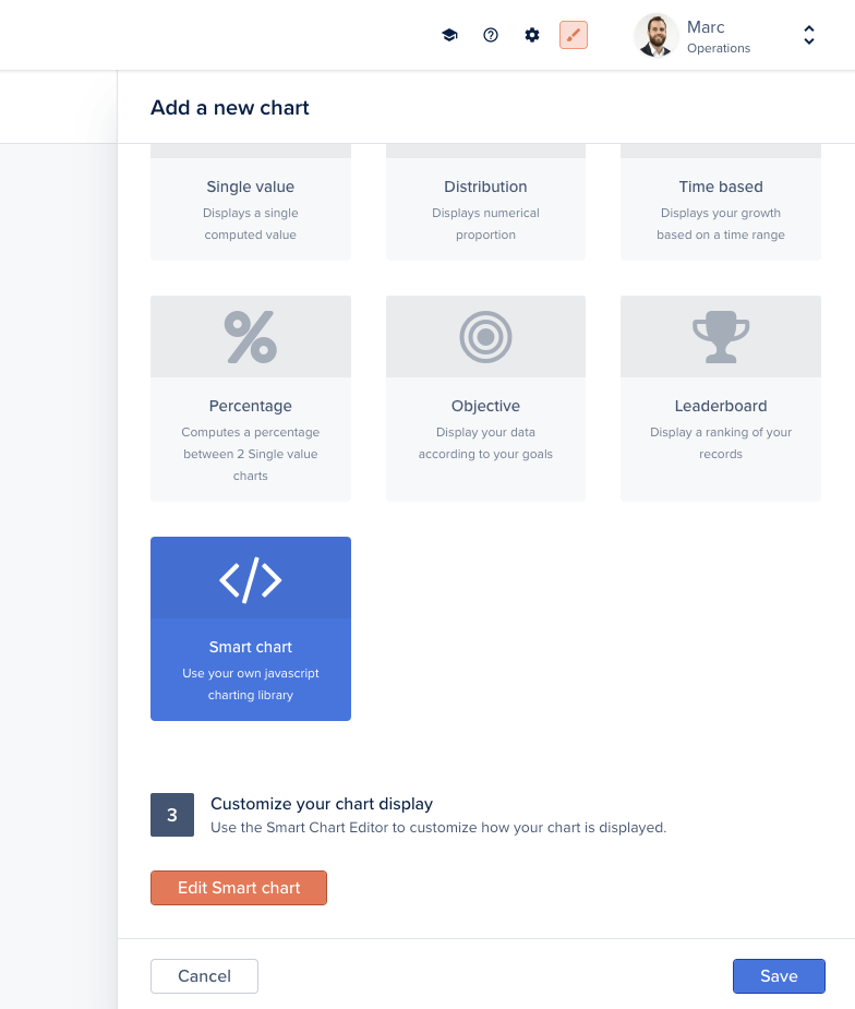 Edit Smart Chart button
