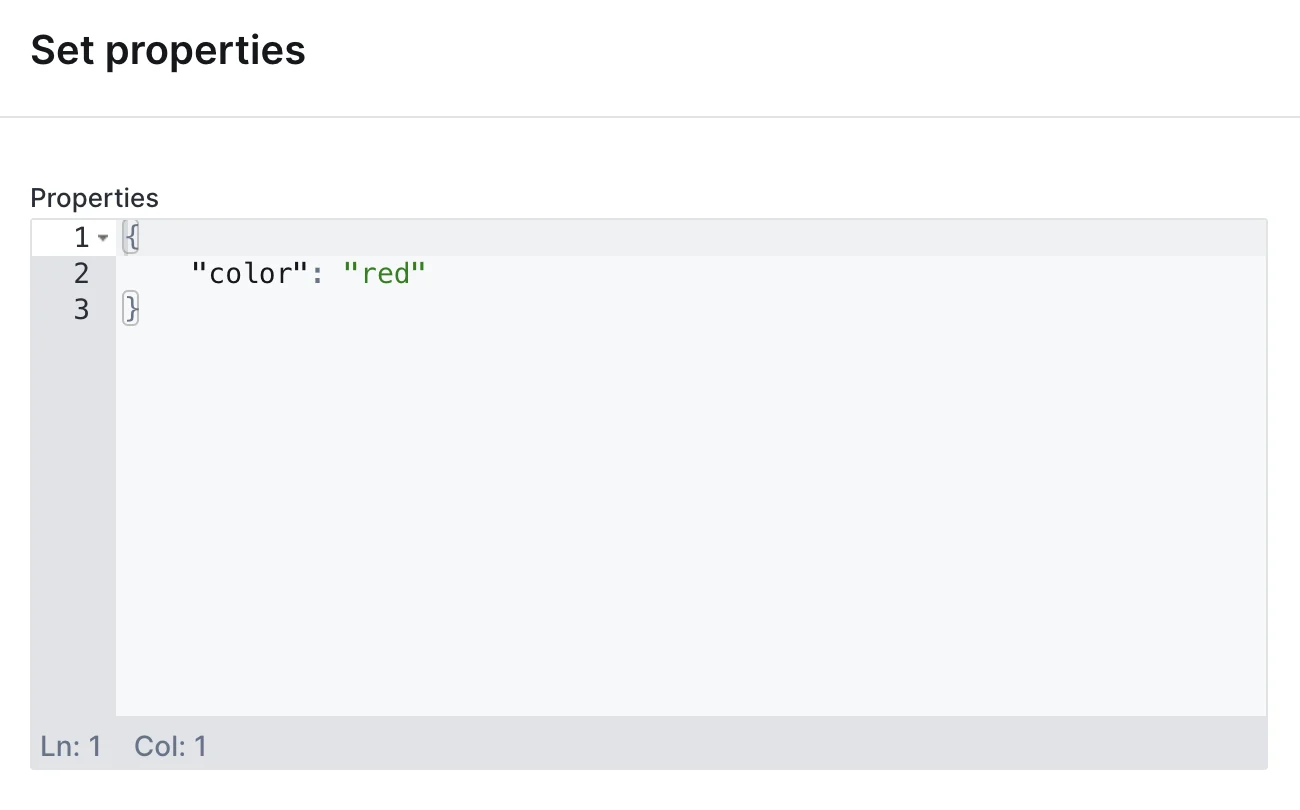 JsonEditor widget on an action form