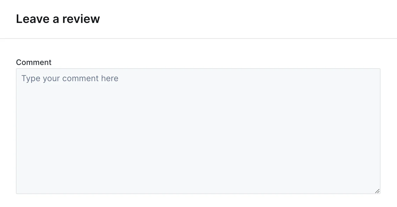 TextArea widget on an action form