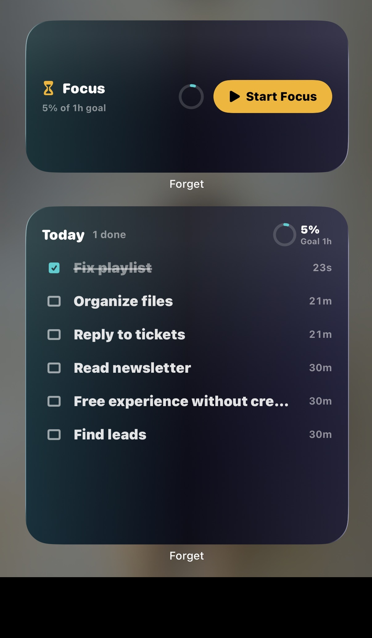 Forget widgets on the Home Screen