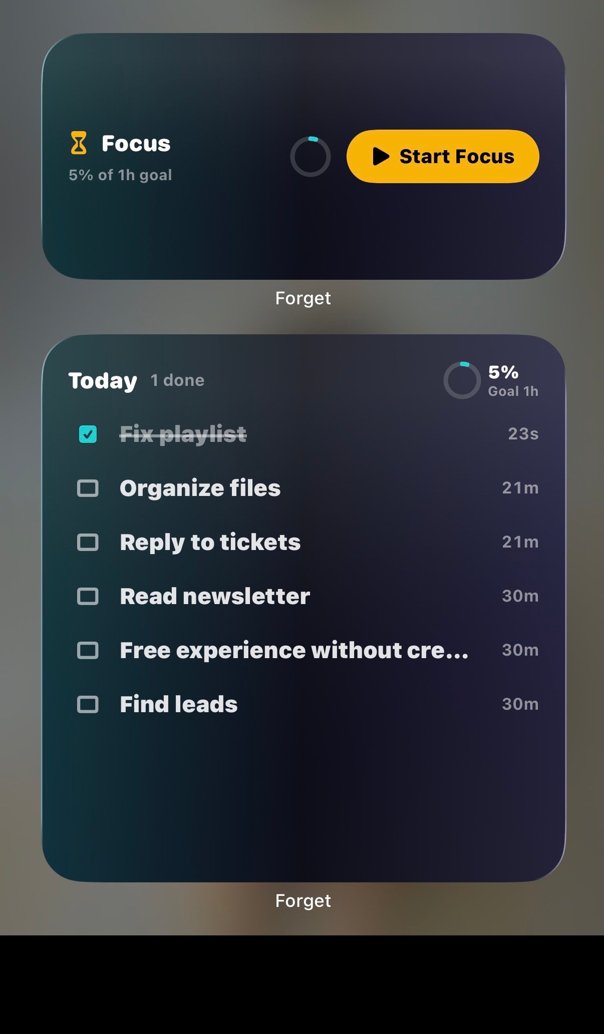 Forget widgets on the Home Screen