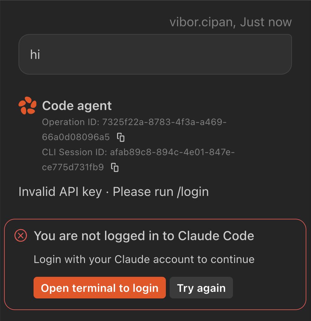 Open terminal to login prompt