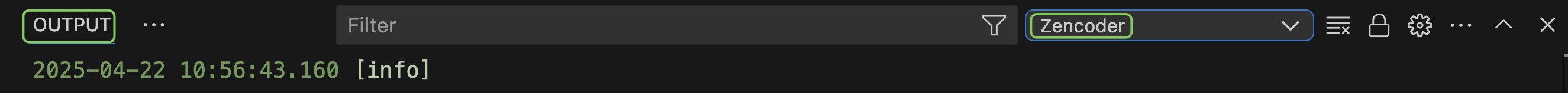VS Code Output Panel
