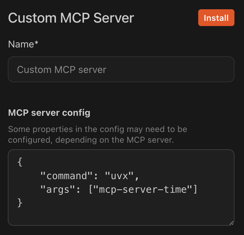 Add Custom MCP