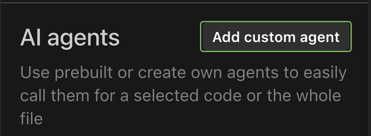 Create a Custom Agent