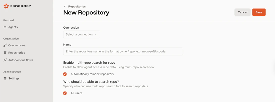 Multi-Repository Search - Zencoder Docs