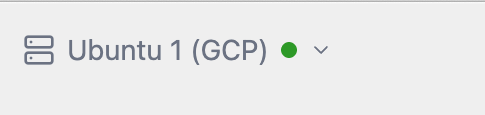 Connected remote VM in the Zenflow title-bar host selector