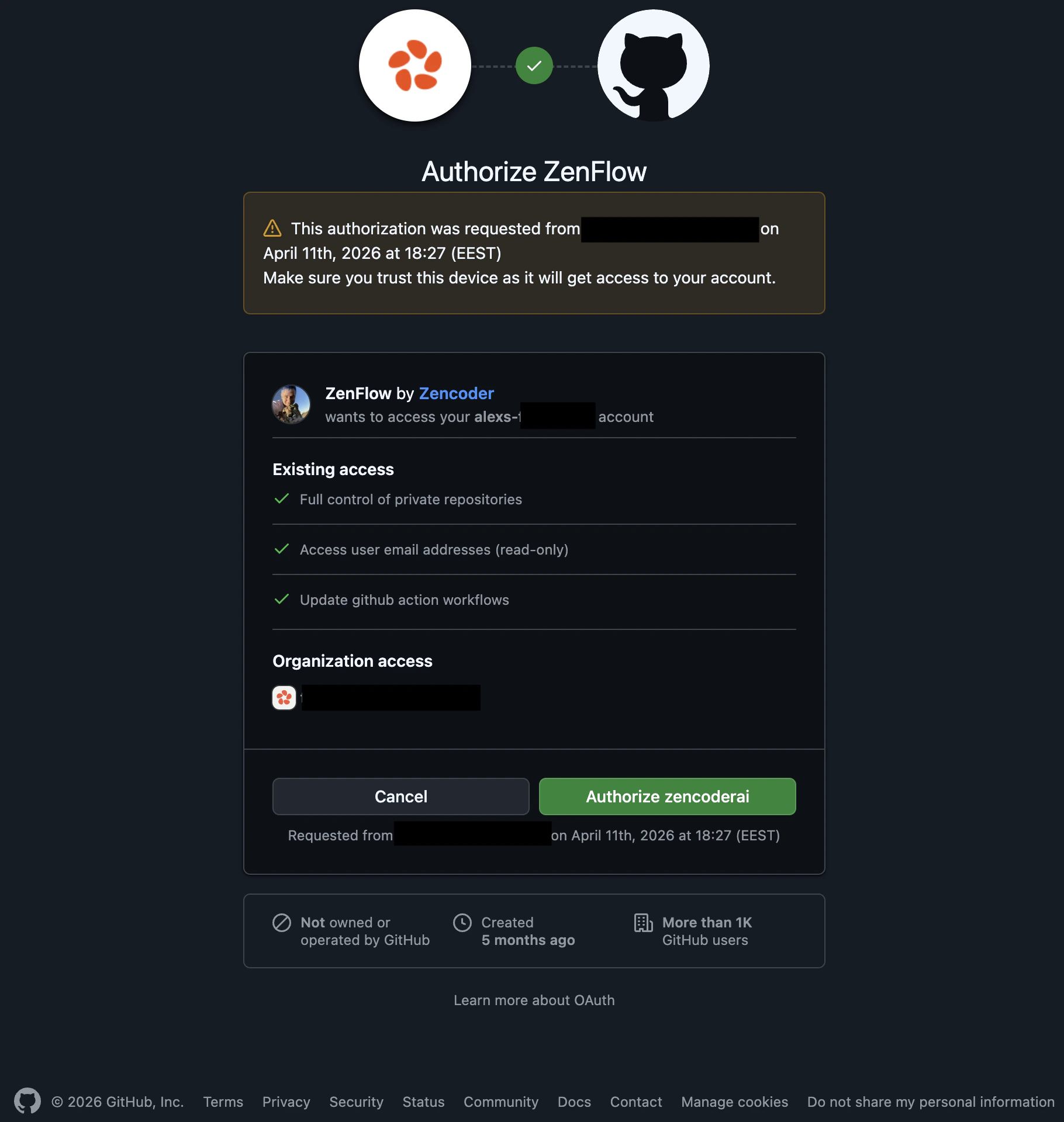 github scope screen