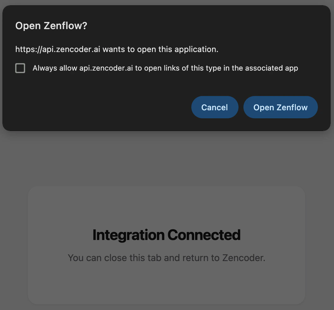 open zenflow modal