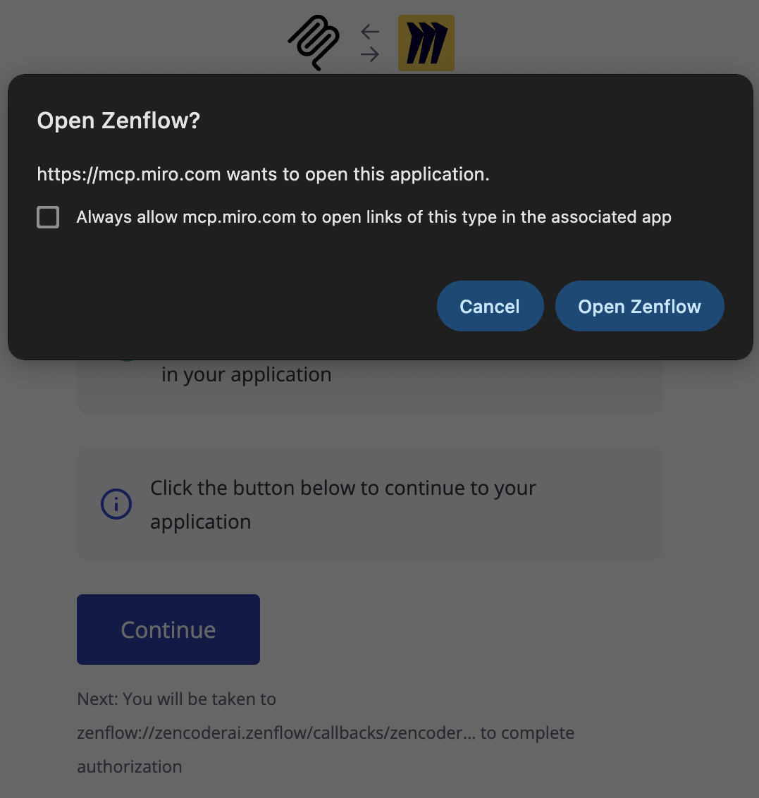 open zenflow modal
