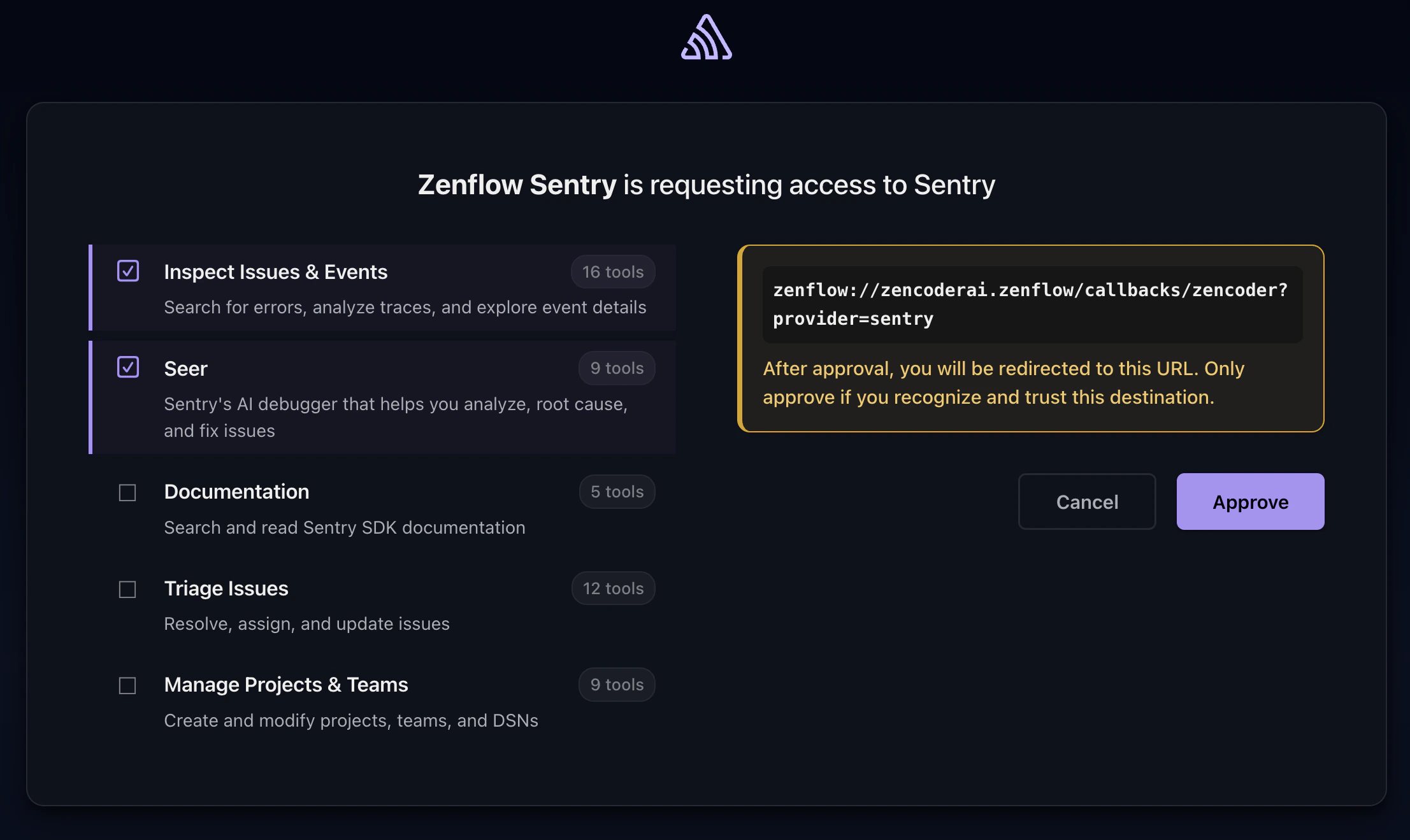 sentry scope screen