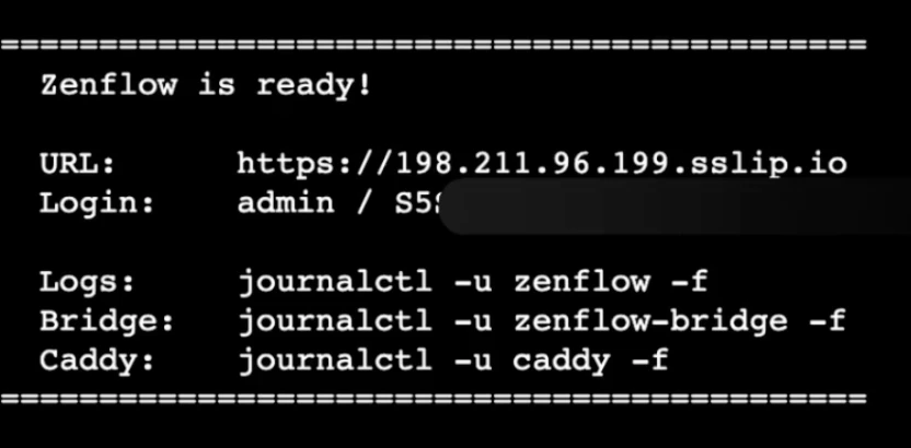 url and credentials