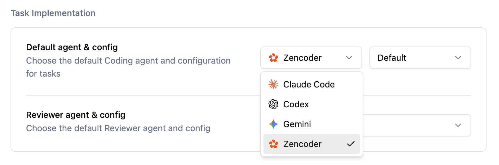 Login guidance for completing the selected agent setup
