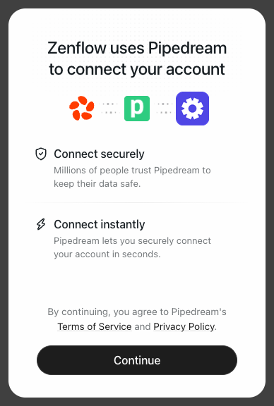 Pipedream Consent Screen
