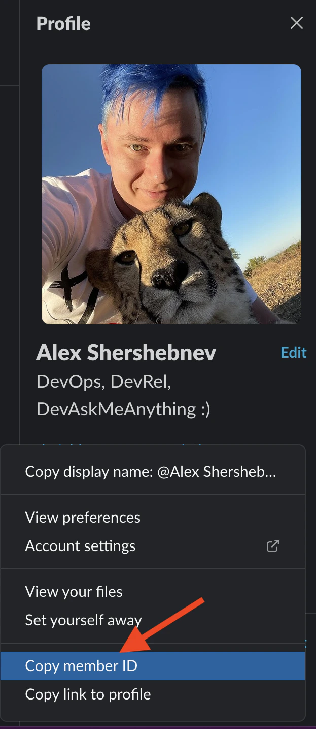 copy member id