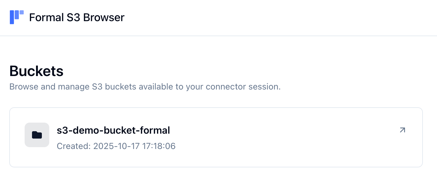 S3 Browser Buckets View