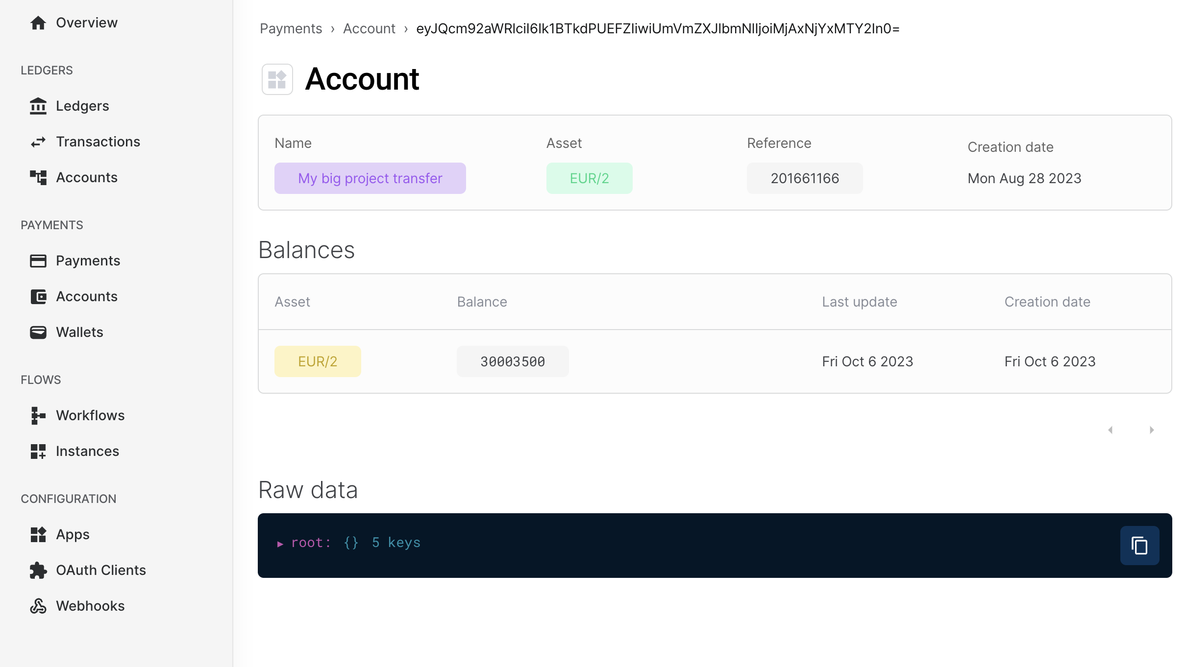 Accounts Information