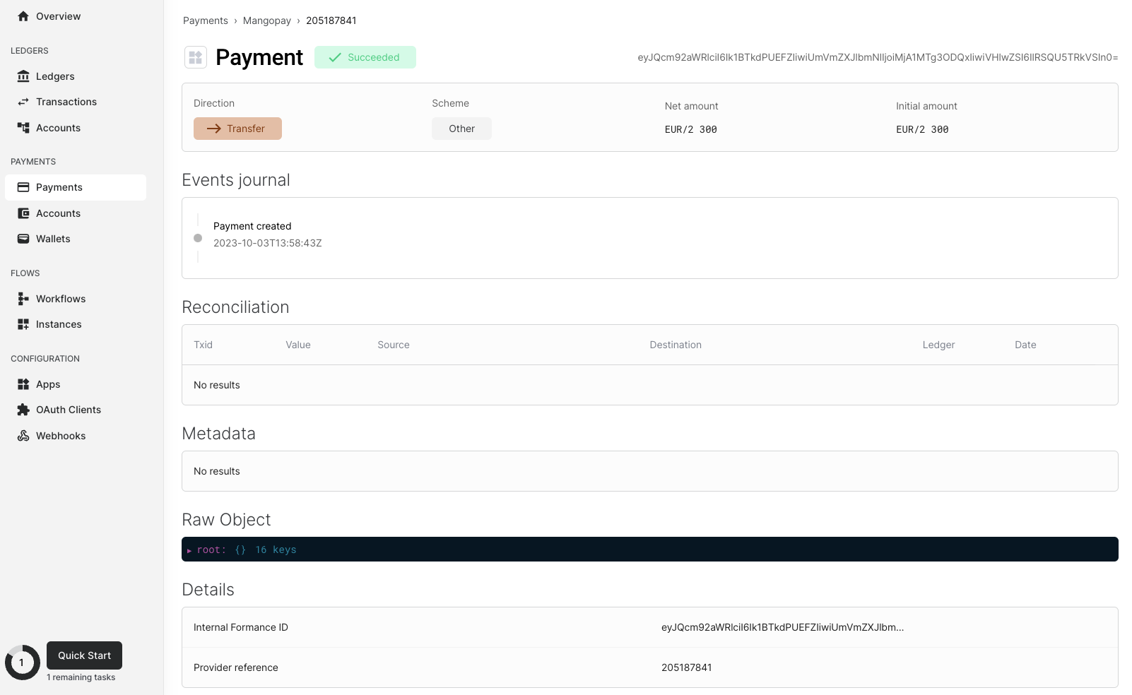 Payments Information