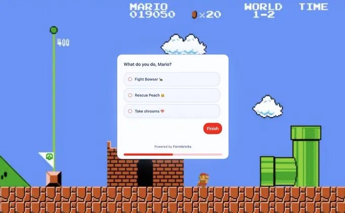 Super Mario survey example
