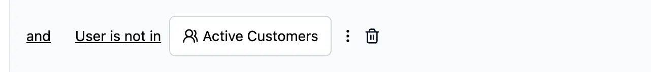 Segments filter