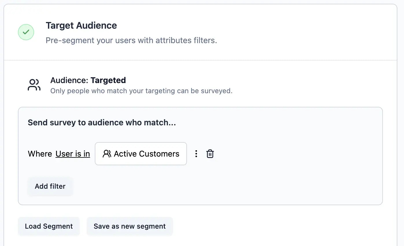 Choose Segment in Targeting options