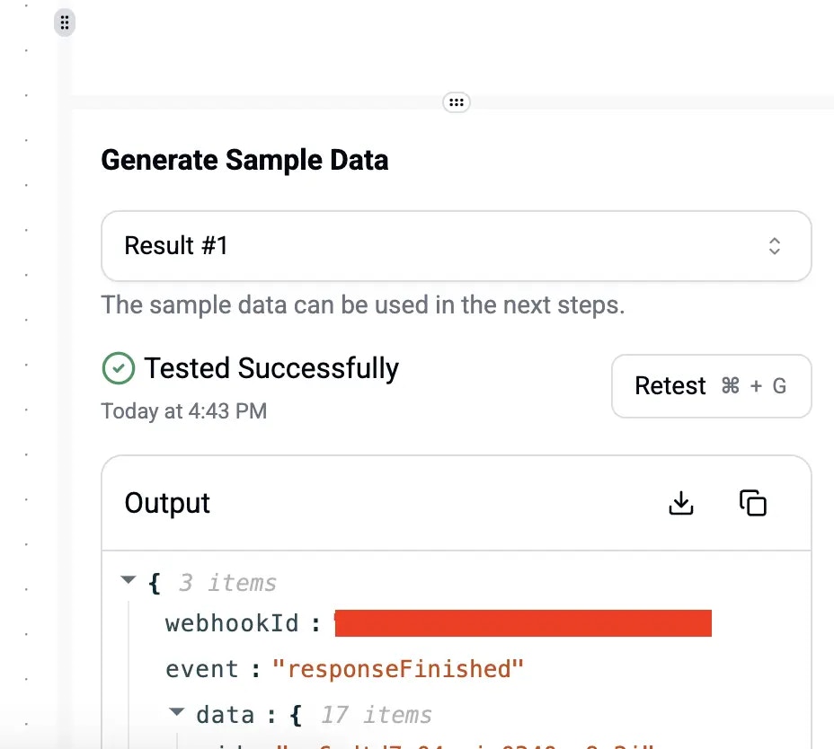 Success Response