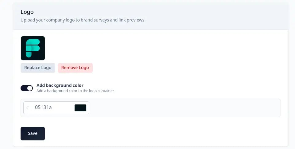 Logo background color