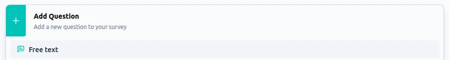 Adding a question in Formbricks