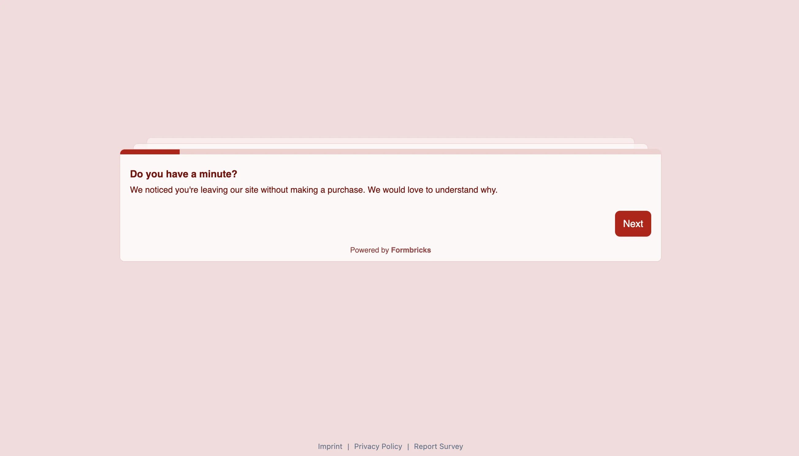 Link survey example