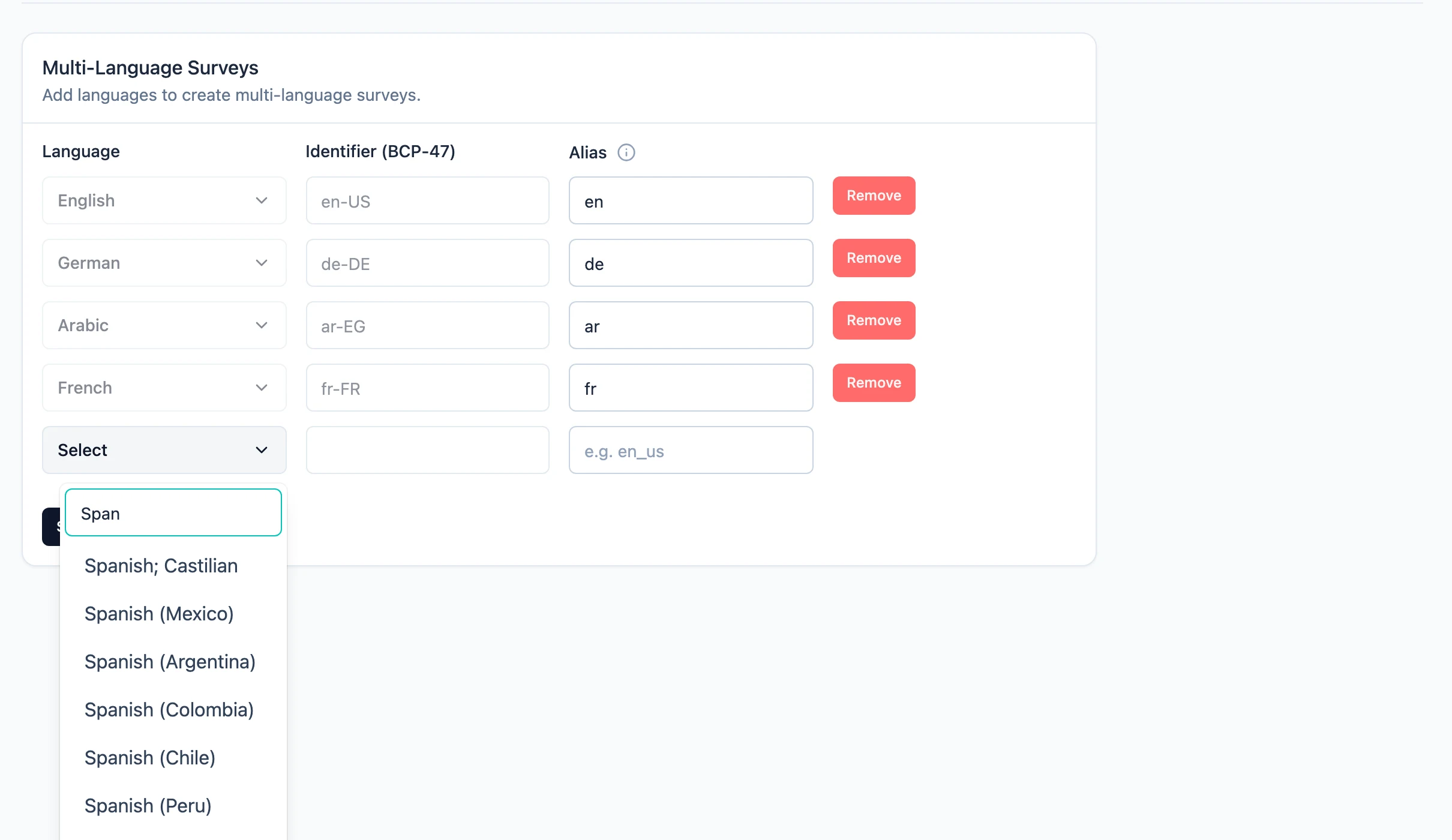 Adding a language to the workspace