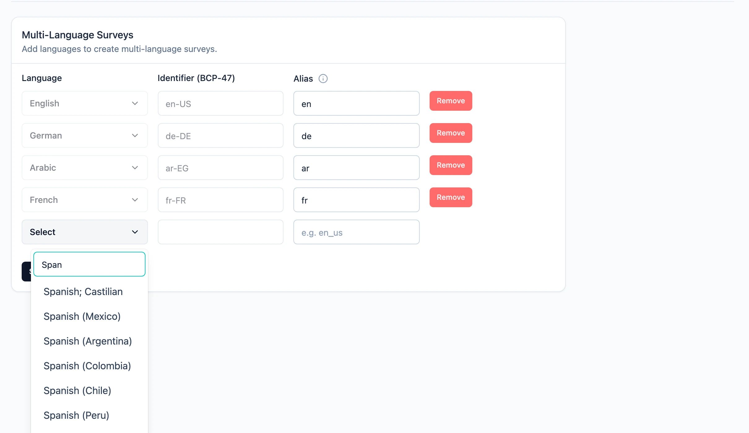 Adding a language to the workspace