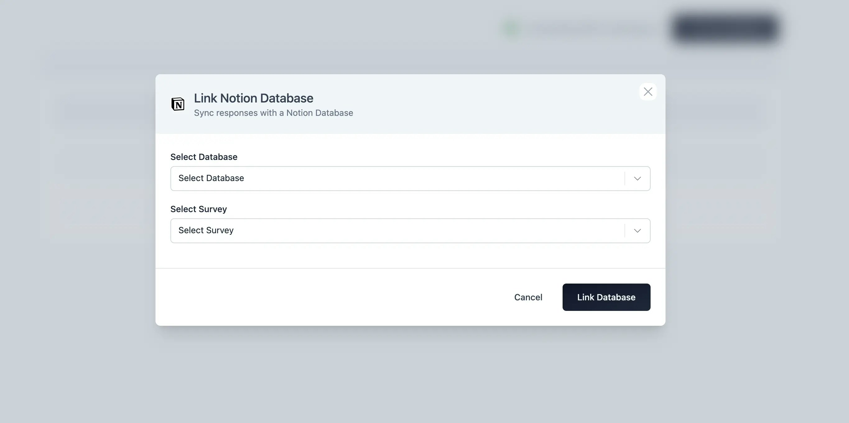 Link Formbricks with a Notion database