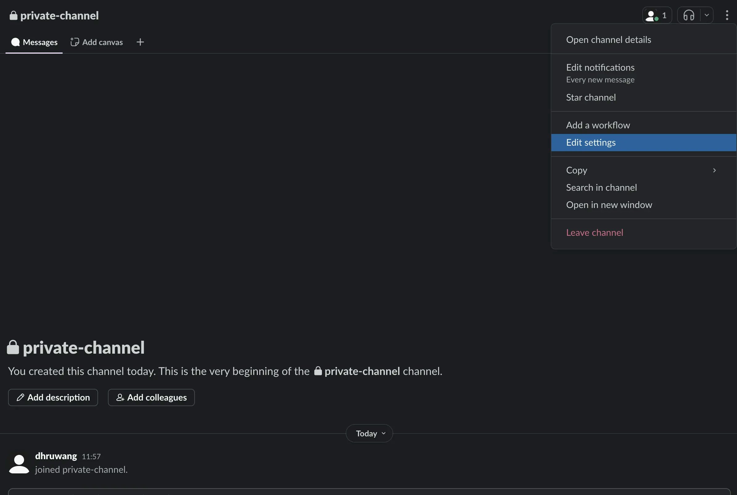 Select Edit Settings