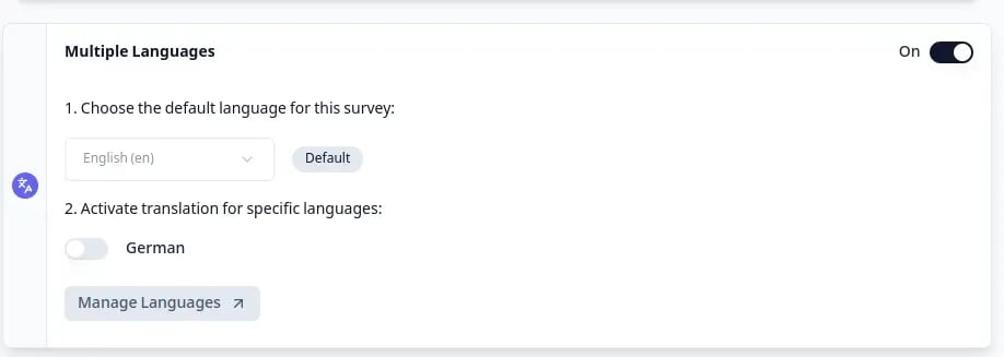 Add Supported Languages