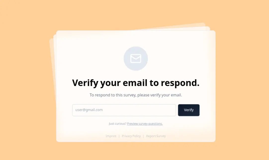 Choose a link survey template
