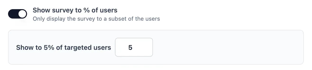 Set percentage