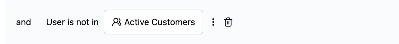 Segments filter
