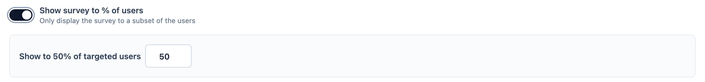 Set percentage