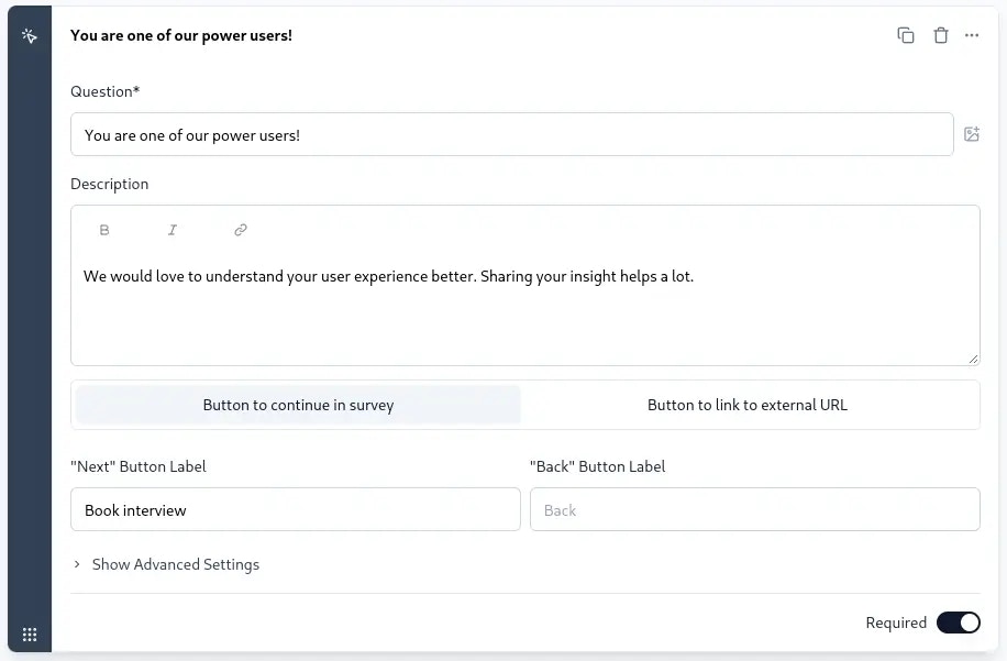 Overview of Statement question type