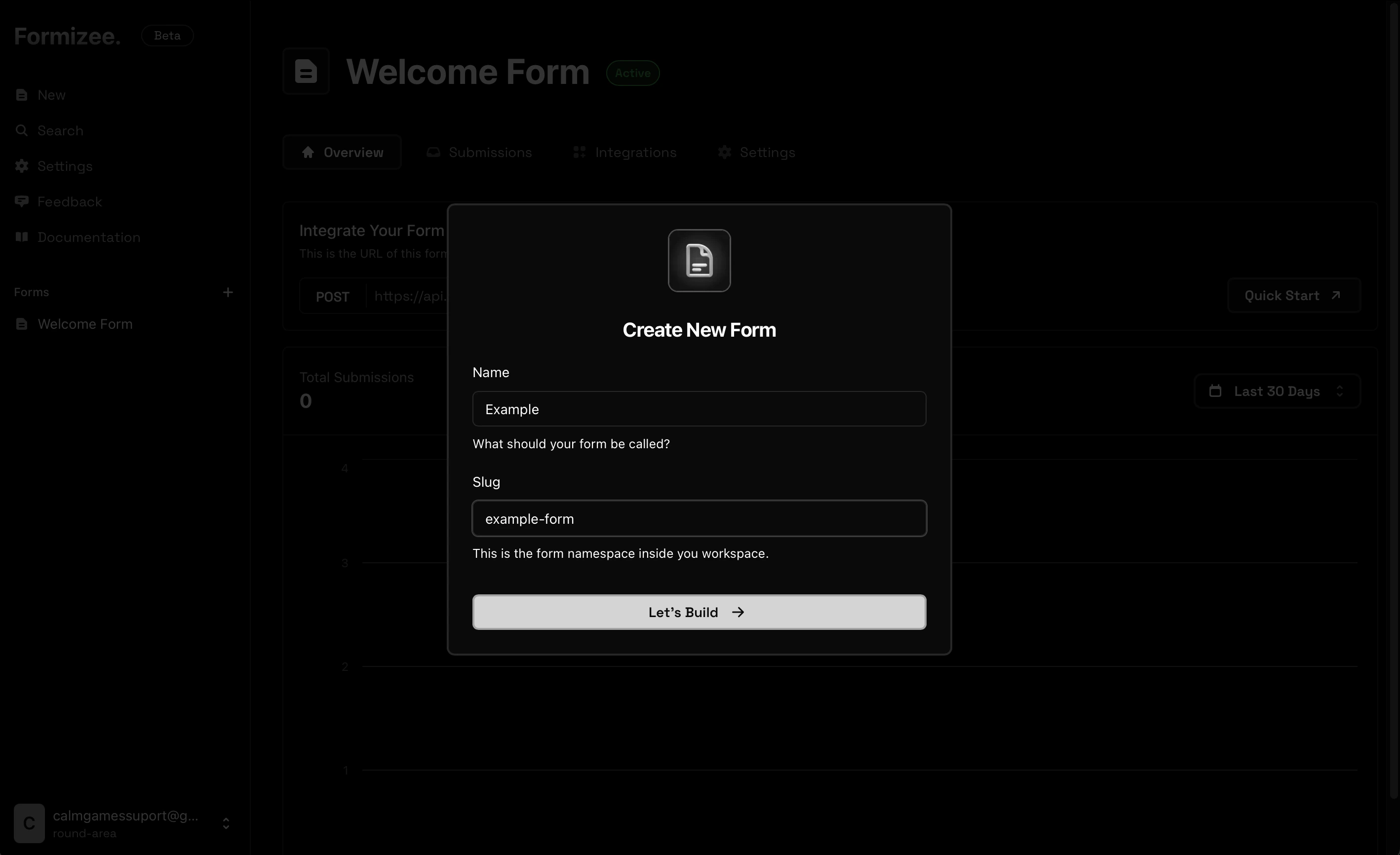 Create your form