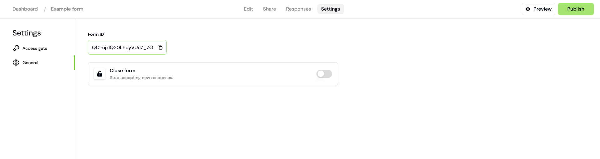 Finding your Form ID