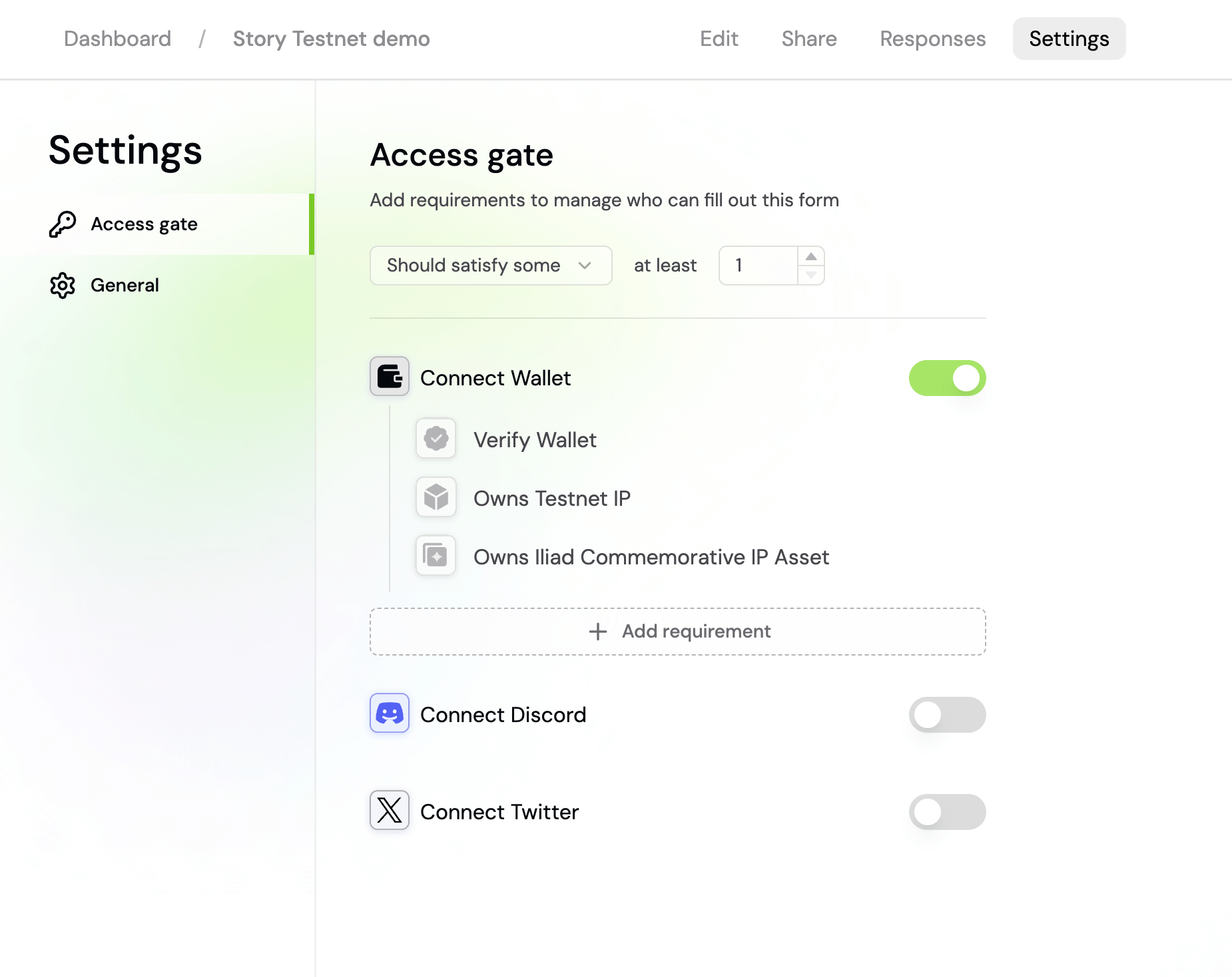 Token Gated Form Builder