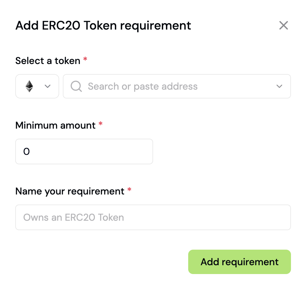 Token Gated Form Builder
