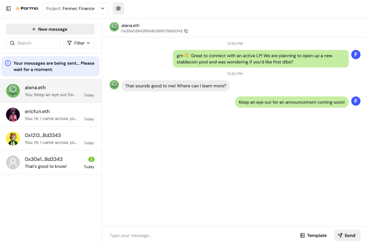 Wallet Messaging