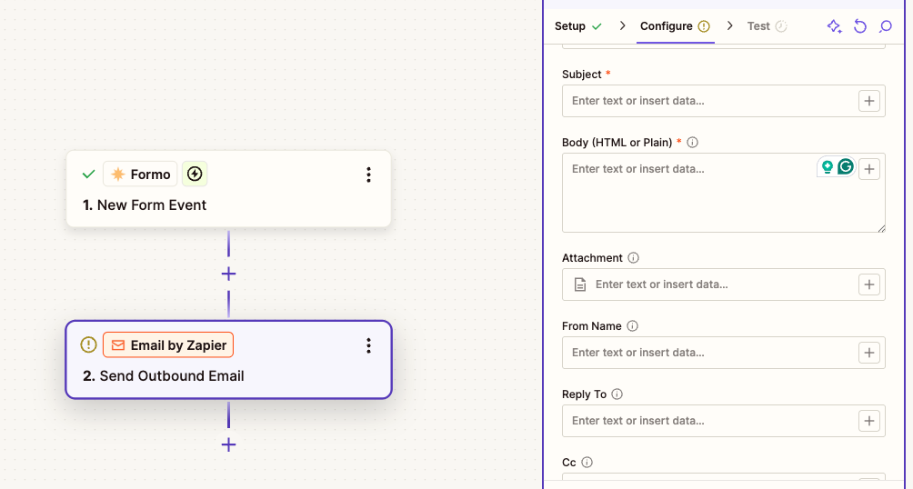 Email Notifications with Zapier